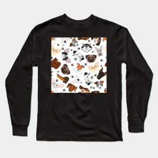 Mixed Puppy Dogs | Urban Finery Long Sleeve T-Shirt